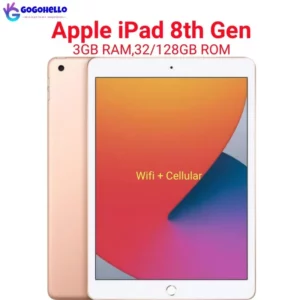 Apple-iPad 10.2 d'origine, tablette déverrouillée, A12 Bionic Retina, IPS, LCD, Wi-Fi, cellulaire, iOS 14, neuf, en effet, 2020, 128, 8e Isabel, 32 Go, 95% Go