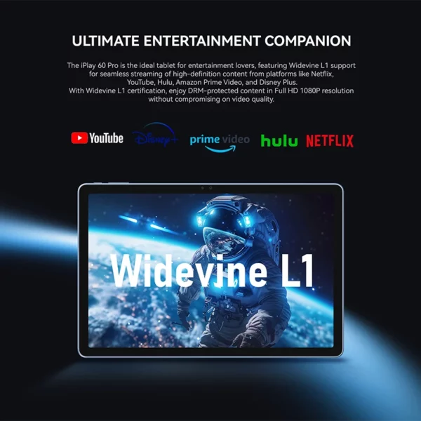 ALLDOCUBE iPlay60 Pro tablette 10.95 "Android 15 Helio G99 16GB(6GB + 10GB virtuel) RAM 128GB ROM 90Hz affichage 7000mAh LTE tablette – Image 5