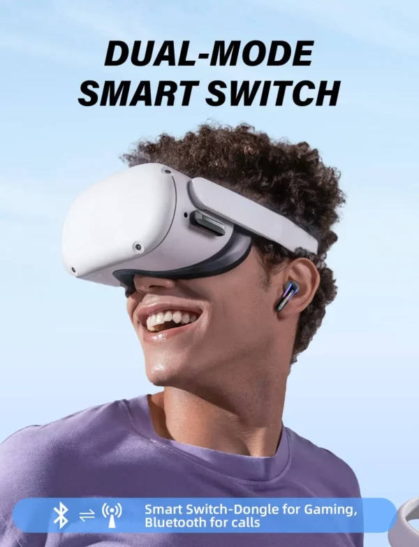 ONIKUMA T27 écouteurs de jeu sans fil avec micro ENC pour PS5/4, écouteurs Bluetooth pour téléphone, Pad, ordinateur portable, Steam Deck, commutateur – Image 4