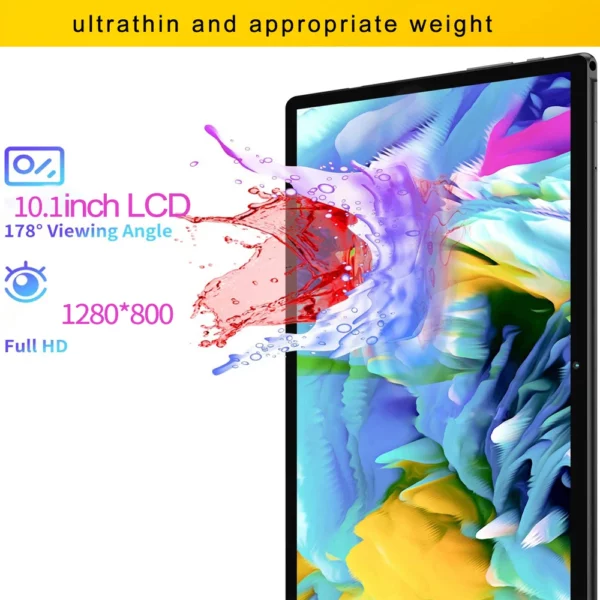 Tablette Android 11 de 10.1 Pouces, 4 Go + 64 Go, 3G, Appel Téléphonique, Touriste, EpiCard ou WIFI, Google Play, pour Ordinateur Portable, Nouveauté 2024 – Image 3