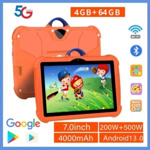 Nouveau 7 pouces 5G WiFi tablette Pc pour les meilleurs cadeaux pour enfants Android enfants jeu éducatif apprentissage tablettes Quad Core 4GB RAM 64GB ROM