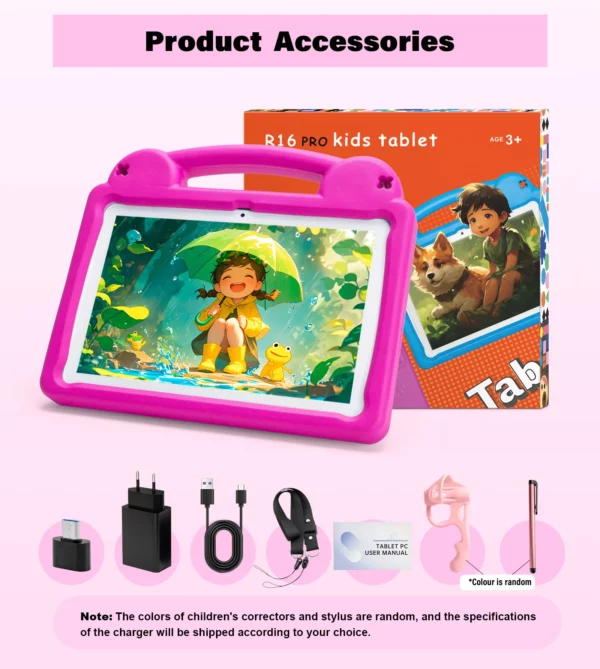 ANRY-Tablette Android 15 pour enfants, tablettes à écran HD, cadeaux pour enfants, 8 Go de RAM, 4 + 4 extensions, 64 Go, Dean A523, 2025 GHz, 10.1 Mah, 2.0 pouces, 5000 – Image 10