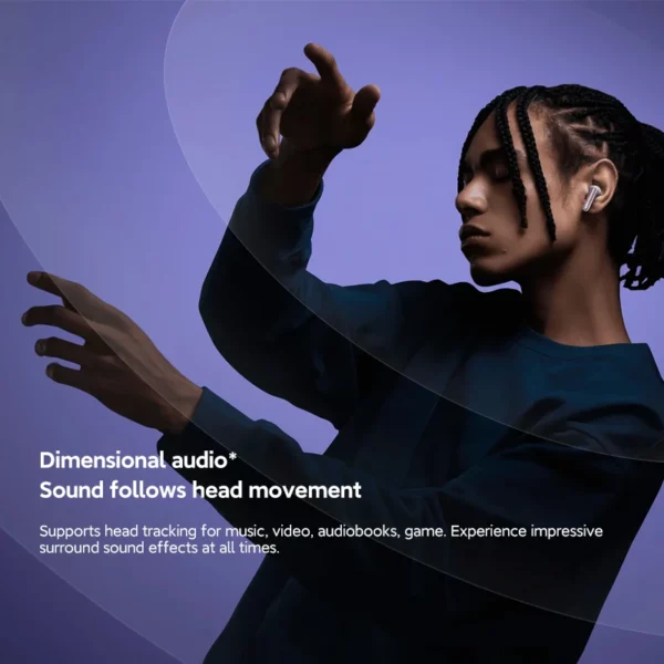 Xiaomi Redmi buds 6 pro écouteur suppression active du bruit audio dimensionnel intégré audio haute résolution casque sans fil 55dB – Image 5
