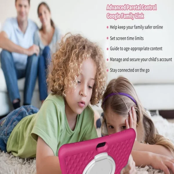 J11 cadeau coque en silicone type-c 10.1 "Android 13 tablette pour enfants 4GB RAM 64GB ROM Allwinner A523 8 cœurs CPU 1280x800 IPS 6000mAh – Image 6