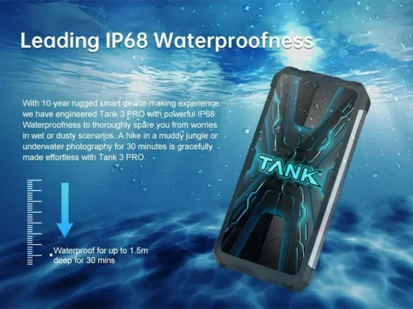 8849 Tank 3 Pro par Unihertz 5G projecteur robuste téléphone 23800mAh 512GB ROM téléphones mobiles 200MP 120W chargeur OTG Smartphone Android – Image 32