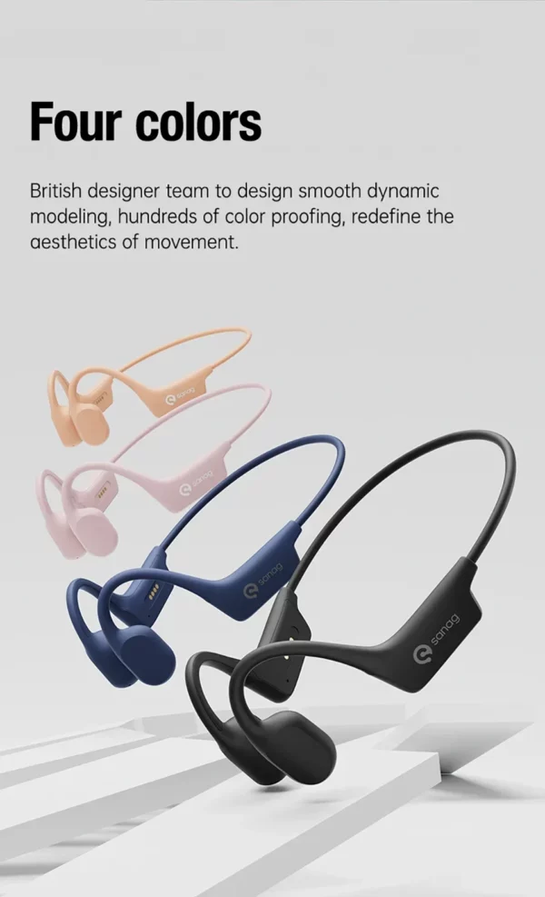 Sanag A30S AirRun sans fil Bluetooth 5.3 écouteur oreille ouverte Conduction d'air 360 °   Casque sonore panoramique Casque étanche IPX7 – Image 25