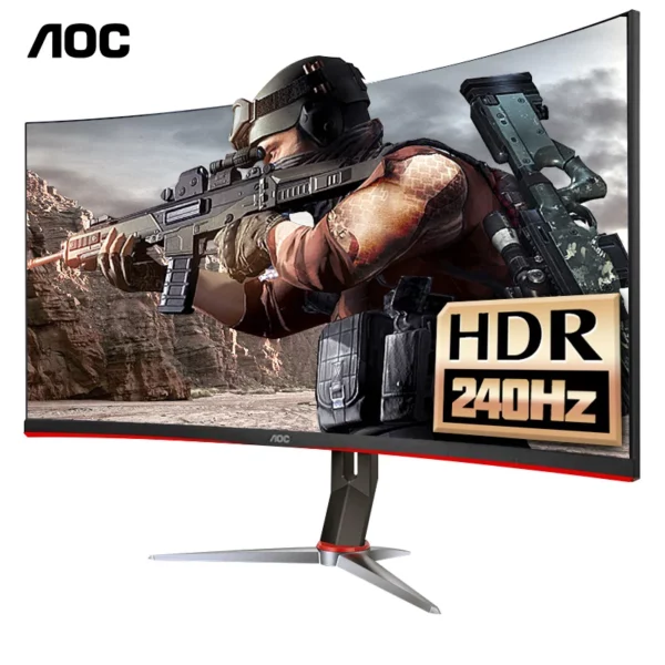 AOC C27G2Z 27 pouces incurvé 240Hz 0.5Ms écran de réponse 1500R affichage de courbure moniteur de jeu professionnel panneau VA DP + HDMI – Image 11