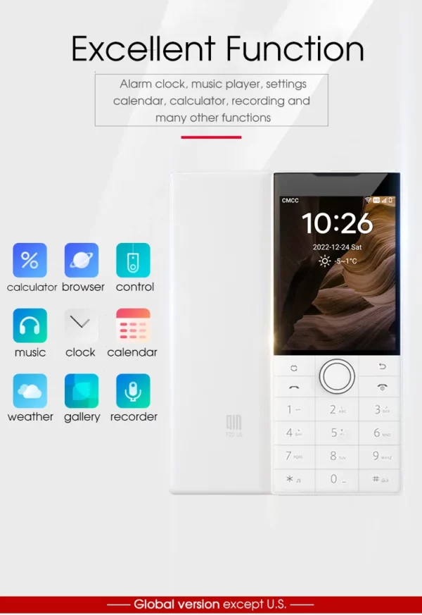 Téléphone intelligent à écran tactile Android 11 sans caméra, version Google F22, 2 Go + 16 Go, WiFi + 2.8 pouces, MTK6739, économiser de l'argent – Image 20