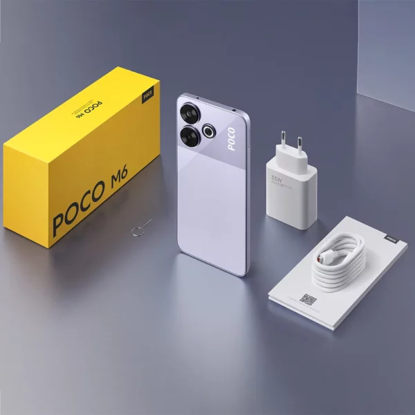 POCO M6 Smartphone Version mondiale Helio G91 Ultra 108MP caméra principale de qualité professionnelle 33W charge rapide batterie 5030mAh – Image 3
