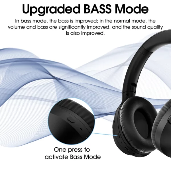 QCY H2 Pro casque sans fil Bluetooth 5.3 Mode basse écouteurs HIFI 3D casque stéréo sur l'oreille écouteurs de jeu – Image 2