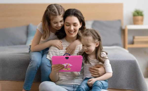 Nouveau modèle de dessin animé enfants tablette 7 pouces Quad Core 4GB RAM 64GB ROM Android apprentissage jeux éducatifs tablettes cadeaux pour enfants – Image 16