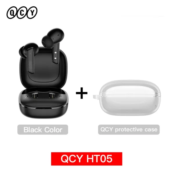 QCY HT05 ANC écouteur sans fil 40dB antibruit Bluetooth 5.2 casque 6 micro ENC HD appel TWS écouteurs Mode transparence – Image 18