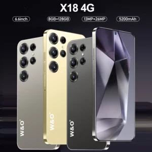 X18 Smartphone Android 6.6 pouces 128GB ROM 8GB RAM 4G réseau double SIM téléphones portables Google Play Store 5200mah téléphones mobiles