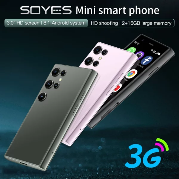 SOYES S23 Pro Smartphone 3.0 pouces Mini téléphone réseau 3G prend en charge WIFI Bluetooth 2GB + 16GB mémoire Smartphone Android – Image 4
