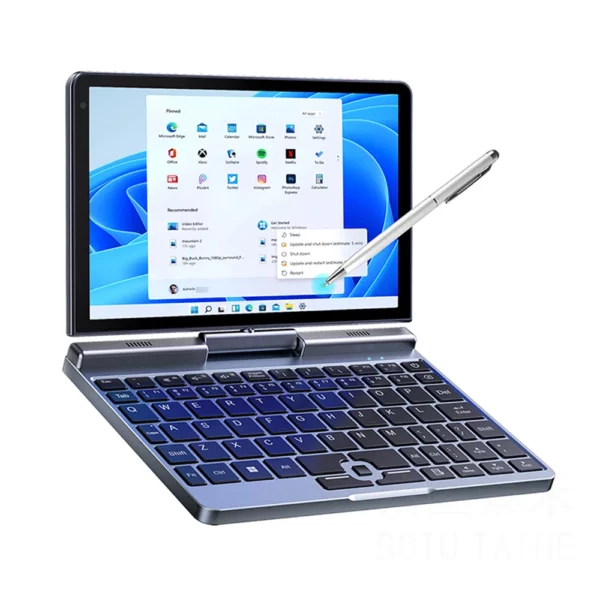 CRELANDER P8 Mini ordinateur portable de jeu 8 pouces écran tactile Intel Alder Lake N150 12GB DDR5 Windows 11 WiFi 6 petit ordinateur portable de poche – Image 8