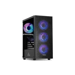 Livraison gratuite Yeyian Yumi ordinateur de bureau de jeu INTEL Core i5 12400F, Nvidia RTX 4060, SSD NVMe 1 to, 16 go DDR4 3200, 650 W or PSU,