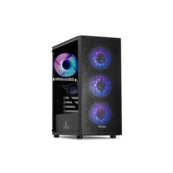 Livraison gratuite Yeyian Yumi ordinateur de bureau de jeu INTEL Core i5 12400F, Nvidia RTX 4060, SSD NVMe 1 to, 16 go DDR4 3200, 650 W or PSU,