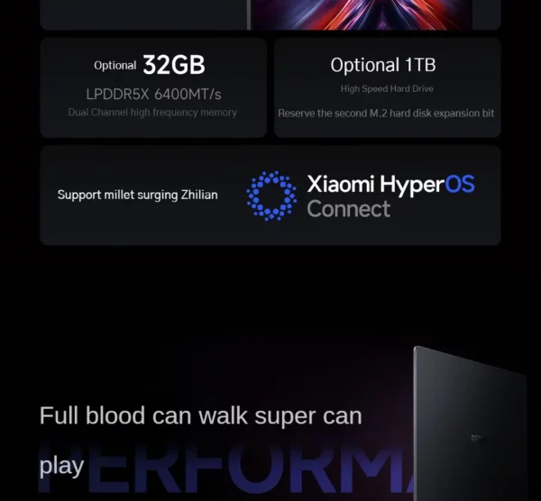 Xiaomi-Ordinateur portable Redmi Ple16 2025, ordinateur portable de bureau d'étude, processeur Intel Core 5 220H, 210H, 16 Go, 32 Go, DDR5, 512 Go, 1 To SSD – Image 17
