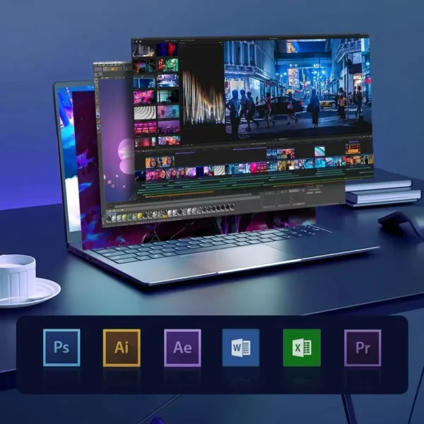 Ordinateur portable Intel N5095 15.6 pouces 16GB RAM 1 to SSD DDR4 Windows 11 déverrouillage par empreinte digitale clavier rétro-éclairé caméra HD BT4.2 ordinateur PC – Image 20