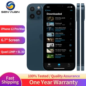 Apple iPhone 12 Pro Max 128/256/512GB ROM 6.7 "Retina OLED RAM 6GB A14 Face ID NFC débloqué 5G 12pro max téléphone portable d'origine