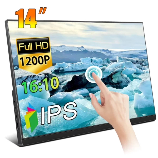 Moniteur d'ordinateur 14 "/15.6"/16 ", écran tactile IPS, panneau LCD HD, moniteur Portable USB-C, compatible HDMI pour ordinateur Portable Switch PS4/PS5