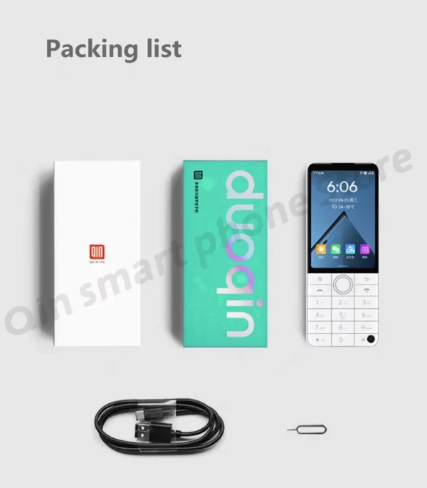 Nouveau Qin F22 Pro écran tactile intelligent téléphone Wifi 5G + 3.5 pouces 4GB 64GB ajouter Google Store Android QinGlobal Version téléphone portable – Image 36