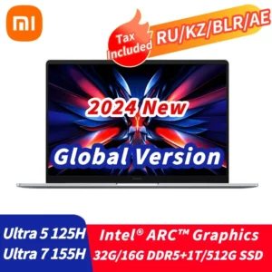 Xiaomi-Ordinateur portable Redmi PlePro 14, 2024 pouces, 125Hz, ordinateur portable Intel Core Ultra 5, 155H, Ultra 7, 512 H, 16 Go, 32 Go DDR5, 2.8 Go, 1 To SSD, 120 K