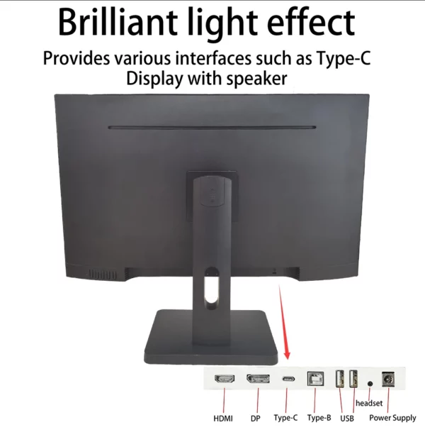Moniteur Portable de 27 Pouces, 2K 165Hz, 144Hz, pour Joueur, Hz, 1ms, Synchronisation Libre, Caractère IPS, Conclusion d'Invite, Panneau LCD de Bureau, HDMI – Image 5