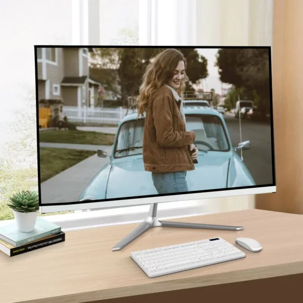 PC de jeu tout-en-un avec écran de 22 pouces, Intel i5, i7, 8 Go de RAM, SSD, ordinateur de bureau complet, PC de jeu Windows Gamer, nouveau – Image 2