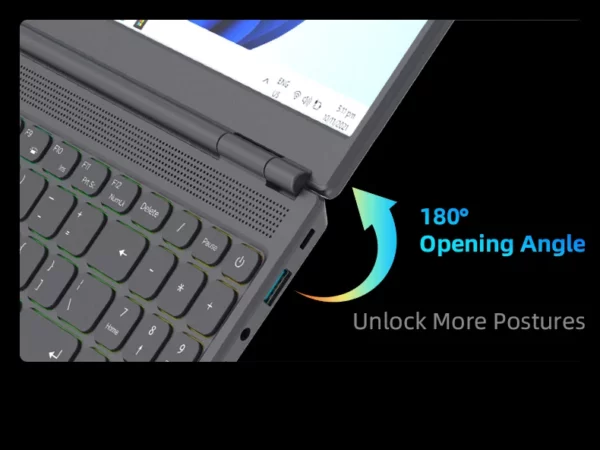 Entreprise de reconnaissance faciale à double écran pour ordinateur portable 15,6 pouces + 7 pouces, RAW 32 Go SSD 2 To DDR4, 180 °   écran tactile haute définition rétroéclairé – Image 32