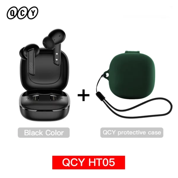 QCY HT05 ANC écouteur sans fil 40dB antibruit Bluetooth 5.2 casque 6 micro ENC HD appel TWS écouteurs Mode transparence – Image 20