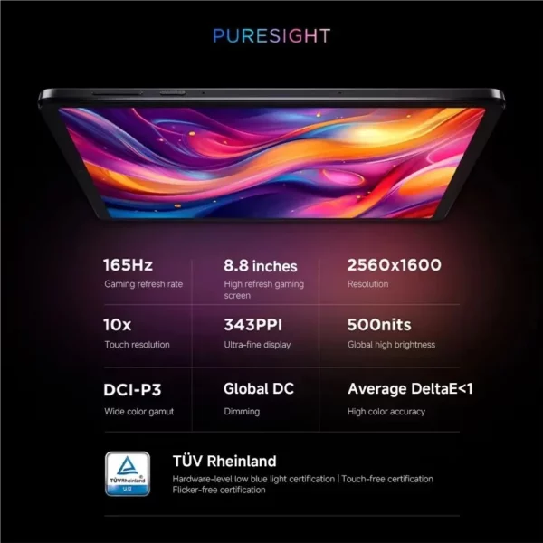Version CN Lenovo légion Y700 2025 onglet tablette de jeu 256GB 512GB Gen 3 8.8 "165Hz affichage 6550mAh 68W charge Android 14 – Image 5