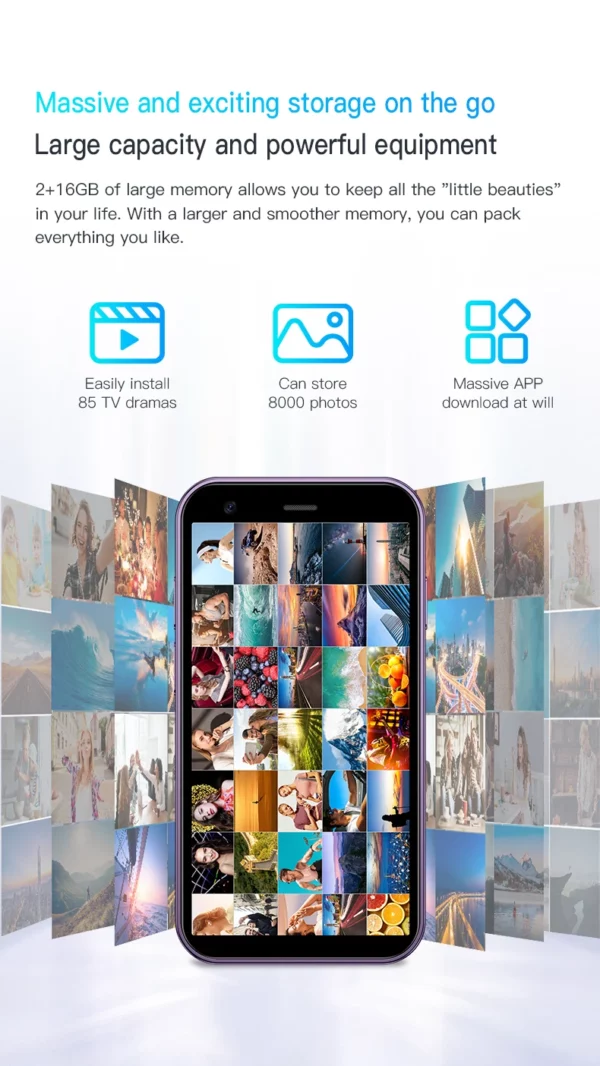SERVO Mini Smartphone 3 "écran HD système Android 2GB RAM 16GB ROM Play Store 3G WCDMA cellulaire Super petits téléphones mobiles bon marché – Image 31
