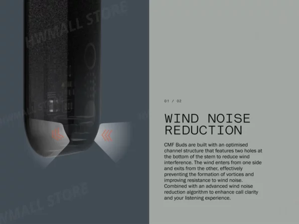 CMF by Nothing Buds avec suppression active du bruit ANC de 42 dB, mode transparent IP54, Bluetooth 5.3, version globale – Image 16