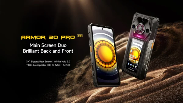 【Première mondiale】Ulefone Armor 30 Pro 5G Téléphone robuste Android 14 Smartphone 6,9" 120Hz 32GB+512GB 12800mAh Caméra nocturne 64MP NFC MTK Dimensity 7300X 66W Téléphone portable – Image 13