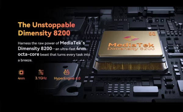 [Première mondiale] CUBOT KINGKONG X PRO, Smartphone 5G, Dimensity 8200, 4 nm, 3,1 GHz, 144 Hz Écran 6,72", Batterie 10200mAh, 24 Go de RAM (12 + 12 Go étendus), 256 Go de ROM, Appareil photo 100 MP, telephone portable – Image 14