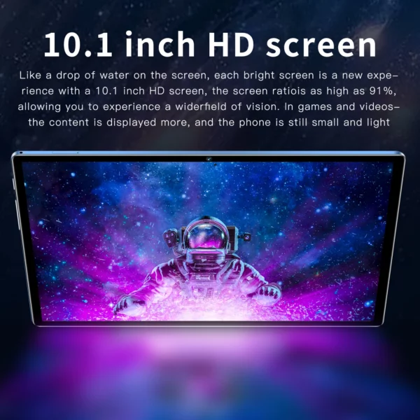 BDF Android 10.1 pouces tablette Google Play Octa Core double caméra double SIM 3G appel téléphonique tablettes Bluetooth Wifi 4GB + 64GB ROM – Image 8