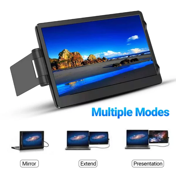Moniteur de jeu d'écran d'extension d'ordinateur Portable EM116 de 11.6 pouces moniteur d'affichage d'ordinateur USB-C Portable pour les jeux d'ordinateur Portable – Image 3