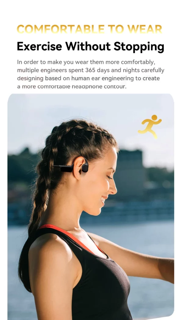 Xiaomi Mijia – écouteurs à Conduction osseuse, Bluetooth, micro sans fil, étanche IP68, lecteur MP3, Hifi, pour natation, 32 go – Image 32