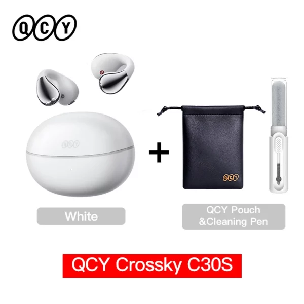 QCY Crossky C30S écouteurs sans fil à oreille ouverte haute résolution avec LDAC écouteurs à pince Bluetooth 6.0 Clip sur OWS casque de sport 40 heures – Image 13