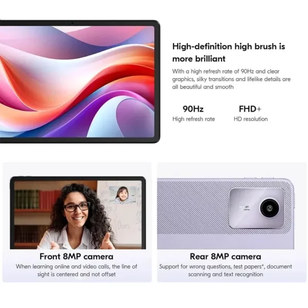 Lenovo-Tablette XiaoXin Pad 2024, 8 Go, 128 Go, Qualcomm Snapdragon 685, Octa Core, 11 ", WiFi, 8MP, Cam7040mAh, chargeur 20W, Global Dean – Image 5