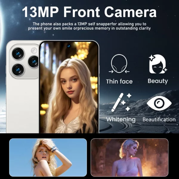 Smartphone Note 14 Pro Android 5G, 6000mAH,12GB RAM 256G 512G 1 to ROM, 6.8 pouces, 1920x1080HD, 24 + 48MP, MTK10 Core Global Vision – Image 4