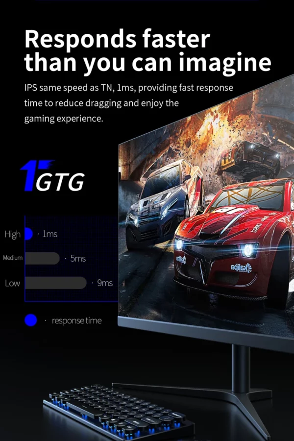 Moniteur de jeu G-sync 24/27 pouces, écran Ips Fhd 180hz 1k/2k, écran d'ordinateur de bureau – Image 9