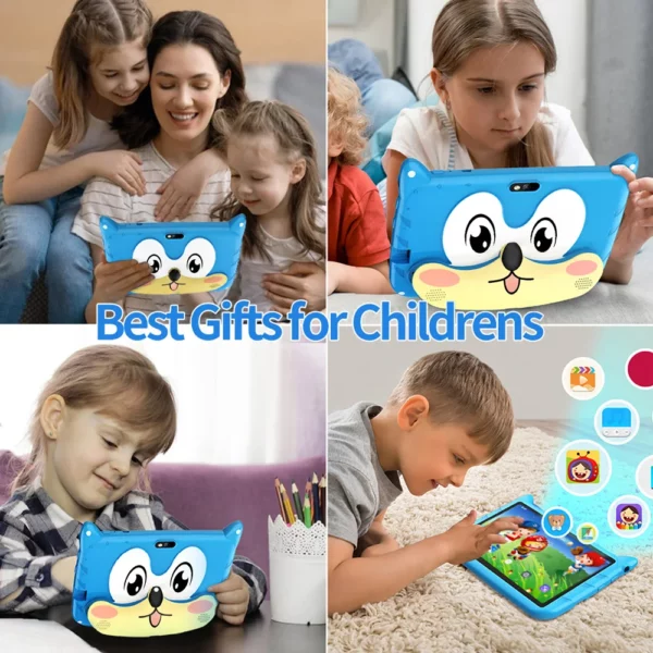 BDF-Tablette Android 13 pour enfants, extension 1 To, 4 Go de RAM, 64 Go de ROM, WiFi 5G, batterie 4000mAh, appareil photo touristique, cadeau pour enfants, logiciel pour enfants, 7 pouces – Image 16