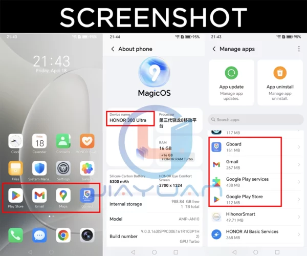 Honor-Smartphone 300 Ultra 5G GMS, téléphone portable, écran 6.78 "120Hz, Snapdragon 8, caméra Isabel 3, batterie 50MP, 5300mAh, original – Image 12