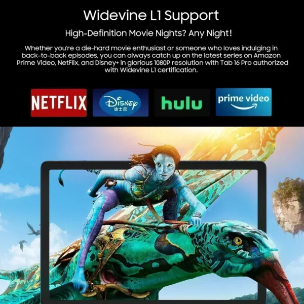 Tablette Blackview Tab 16 Pro  8 Go + 256 Go Écran 11'' FHD + Batterie 7700 mAh Android 14 Widevine L1 Unisoc T616 Tablette PC – Image 3