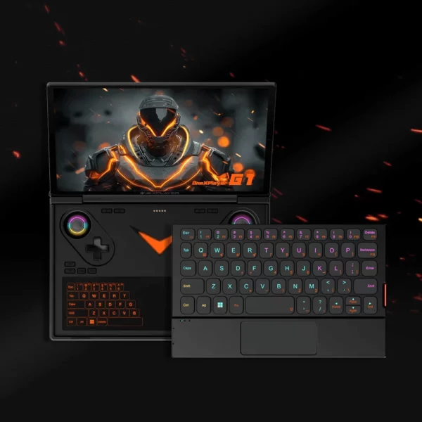 OneXPlayer G1 AMD Ryzen AI 9 HX 370 8.8 "Mini ordinateur portable de jeu jeux de bureau mobiles clavier double Mode PC Console de jeu portable – Image 4