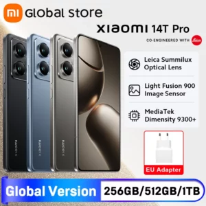 Xiaomi-Smartphone 14T Pro 5G, version globale, 12 Go de RAM, taille variable 9300 + CPU, écran AI, appareil photo Leica 50MP, 50W sans fil, charge 120W