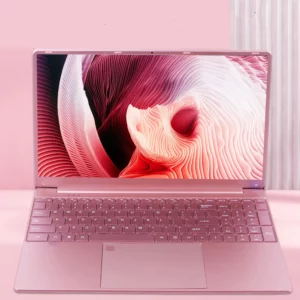 Ordinateur portable Windows 11 Pro 11e génération Celeron N5095 Max 32 Go de RAM 2 To SSD double WiFi (2,4 G/5.0 G) Bluetooth et un clavier rose chic
