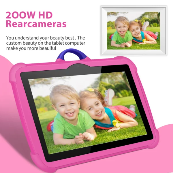 Nouveau modèle de dessin animé enfants tablette 7 pouces Quad Core 4GB RAM 64GB ROM Android apprentissage jeux éducatifs tablettes cadeaux pour enfants – Image 14